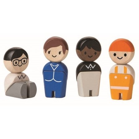 Ekologiset puiset nuket Tradesman, - PlanToys