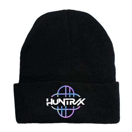 KPOP DEMON HUNTER omgivende strikket hue krøllet uldhue trykt beanie udendørs kold hue voksen Sort-12