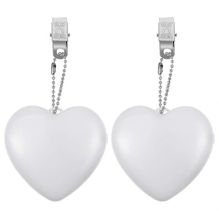 2 stk. Berøringssensor Håndveske Lampe Liten Bærbar Lampe Hjerteformet Batteridrevet Lampe Lommeboklampe