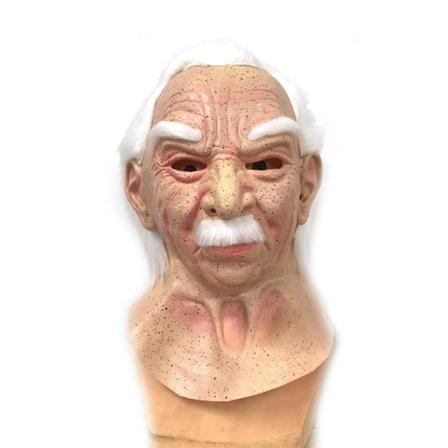 Halloween Gammal Man Latex Mask Realistisk Cosplay Barn Flickor Pojkar KostymerC