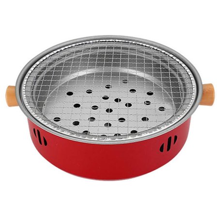 Bärbar kolgrill i rostfritt stål Inomhus Utomhus BBQ Grill Kompatibel med Hemfest Camping