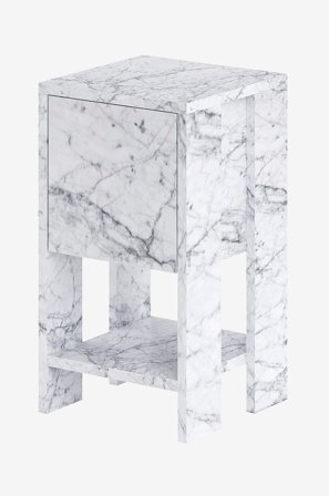 Homitis - Nattduksbord Ema - Vit - Sängbord - Från Homeroom