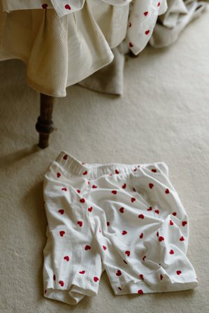 Kappahl | Szorty piżamowe w serduszka, męskie Offwhite XL | Offwhite