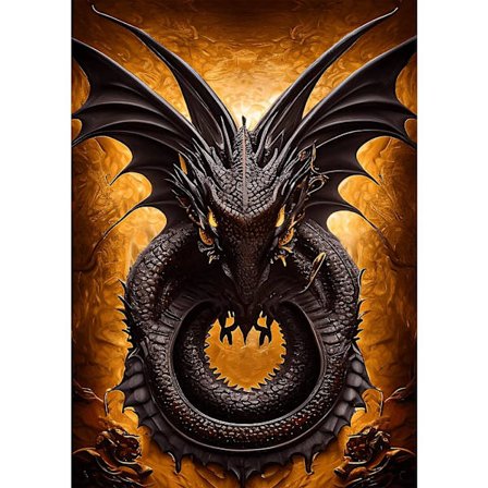 5D Diamantmaleri 30x40cm Drage R