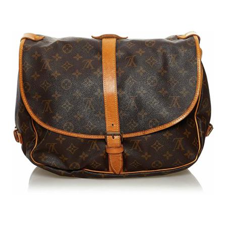 Louis Vuitton Vintage, Pre-owned Bag Bruin, Dames, Maat:ONE Size,leather