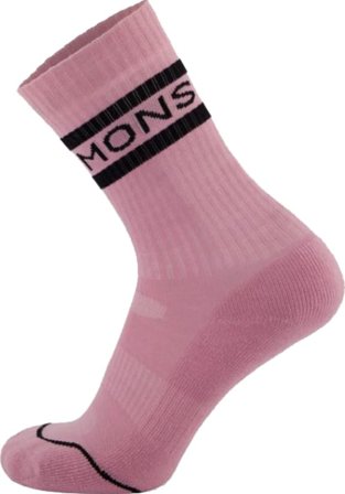 Mons Royale Signature Merino Crew Sock Unisex everyday socks Pink 35-38