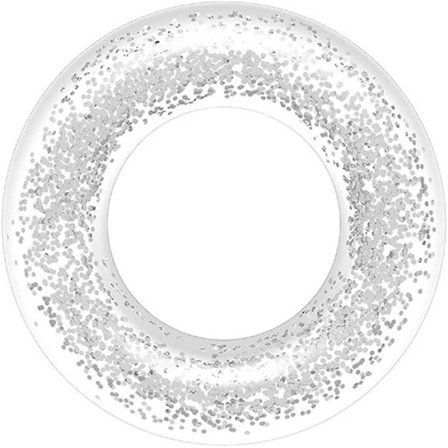 Uppblåsbar Pool Float, Transparenta Flytringar, Glittrande Badring, Pool Leksaker För Sommarbad Poolstrand Leksak, Vattenkul Festleksak