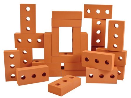 MYPAUZE Mjuka byggklossar tegelsten 25/fp - Lyreco - Skola och förskola - Lekmaterial - Bygglek, konstruktion och mosaik