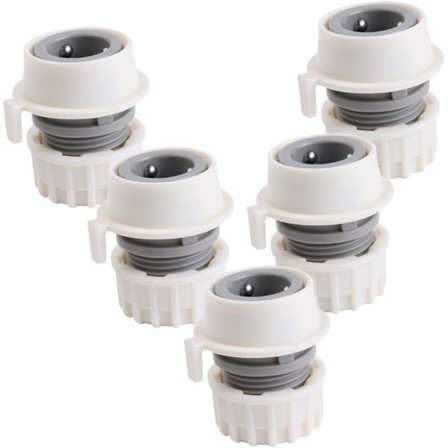 Vaskemaskin Adapter Ventil 5 stk. Kran Slange Adapter Høyt Trykk og Slitasjebestandig Kobling
