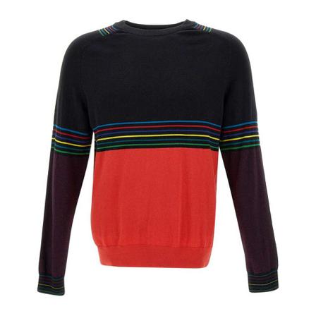 PS By Paul Smith, Round-neck Knitwear Czerwony, Mężczyzna, Rozmiar: 2XL