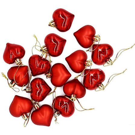 Valentinsdag Hjertepynt 12-pakning