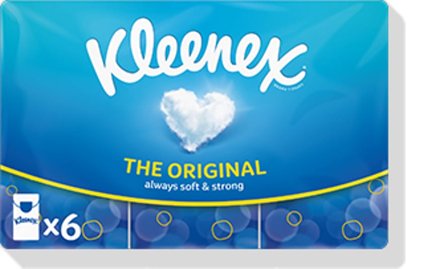 Kleenex Original Lomme P6, Medicin & Pleje, Forkølelse & Næse, Lommetørklæder