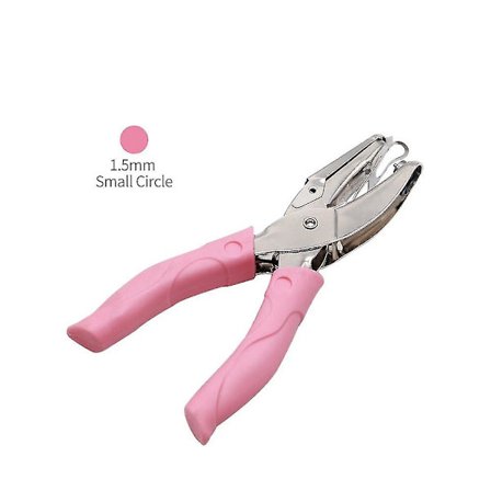 1,5 mm håndtag hul punch diy løs-blad papir cutter enkelt hul puncher til scrapbooking værktøjer kontor binding forsyninger lykkebringende