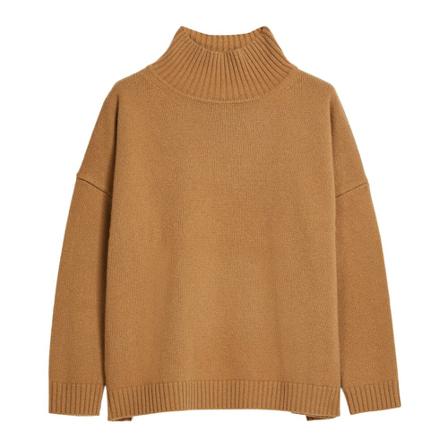 Max Mara Weekend Turtlenecks Brun, Dame Rullekraver
