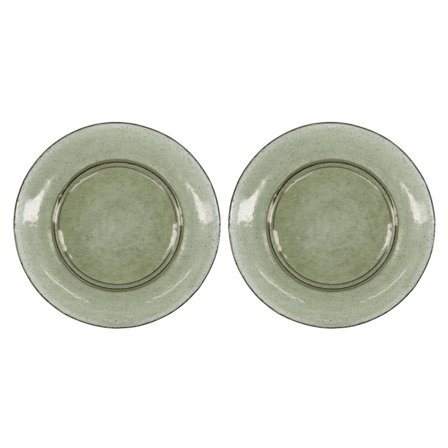 House doctor Rain tallerken 27 cm grøn, 2 stk. | KitchenOne