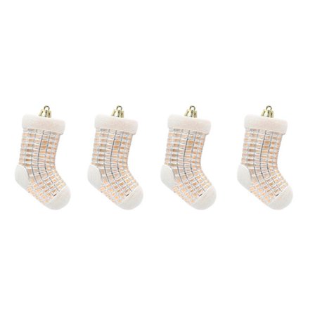 Julstrumpor Hängande Dekorationer för Julgran Öppen Spis Hem Festival Dekoration Julgransprydnader