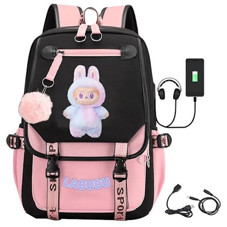 Monster 3.0 Perifer Tryckt Ryggsäck Skolväska Student Campus Ryggsäck[YD]