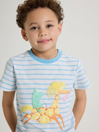 Polarn O. Pyret - Moomin T-shirt - 122 - Childrenswear - blue