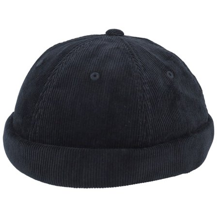 Reell - Noir docker Bonnet - Black Corduroy Docker @ Hatstore