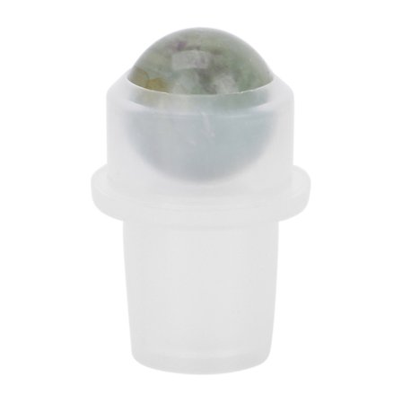 Æterisk olie roller tilbehør Naturlig ædelsten udskiftning Roller Ball indsatser til 10 ml flasker - Fluorite