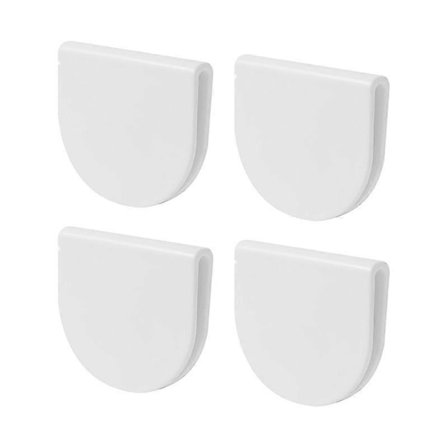 Pieces Bruseforhængsklemmer Anti-stænk Bruse Selvklæbende Klemmer til Bruseforhængsfiksering