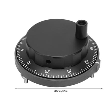 5V 80mm 6-pins CNC Pulser Svart Håndhjul 100PPR Manuell Pulsergenerator Rotasjonsencoder