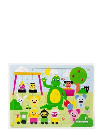 Bolibompa Boliboma- Dragon In Playground, Puzzle - Multi/patterned - ONE SIZE
