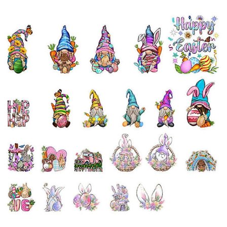 1 set påsk kylskåpsmagnet kylskåpsmagnet whiteboard bilmagnet dekal dekorationer