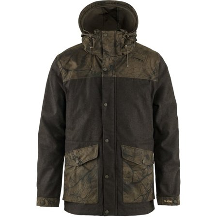 Fjällräven Men's Värmland Wool Jacket in Dark Olive/Dark Olive Camo, G-1000 /Wolle | Size: Medium