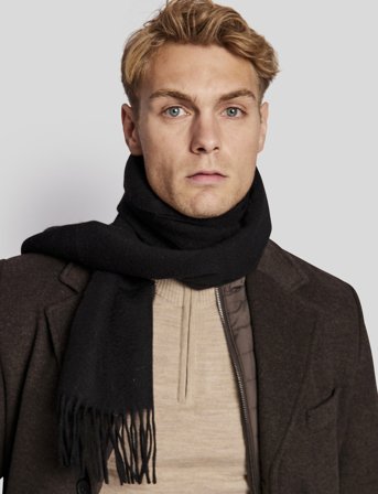 Bruun & Stengade Bs Kemsley Scarf - Black - ONE SIZE