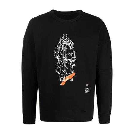 Ten C, Sweatshirts Czarny, Mężczyzna, Rozmiar: L