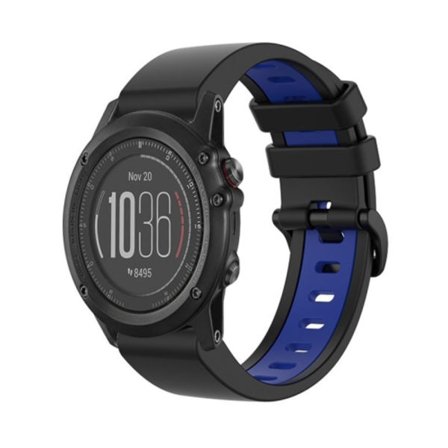 För Garmin Fenix ​​3 HR 26mm silikon watch i två färger