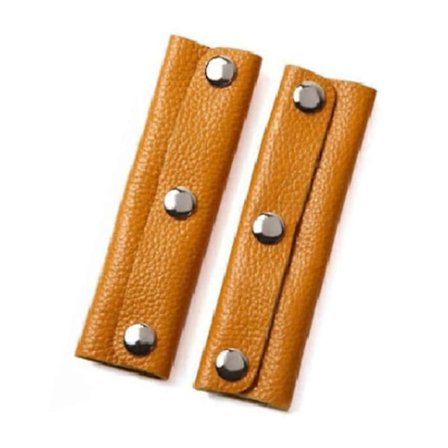 2 stk. Veskehåndtak Beskyttelse Anti-kvelning Håndknapper Imitert Skinn Komfortabel Berøring Koffert Håndtak Omslag Bagasje Dekor KAESI [DB]