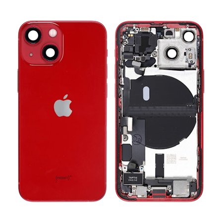 iPhone 13 Mini Baksida med Komplett Ram - Röd
