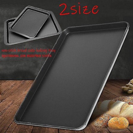 Rektangulært Non-Stick Brødkake Bakebrett Svart DIY