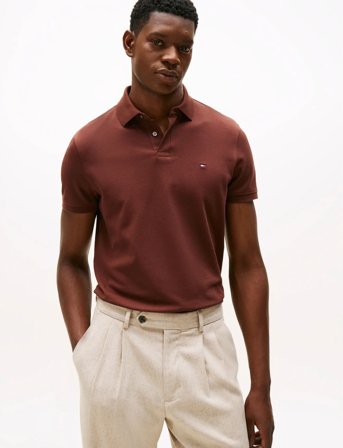 Tommy Hilfiger Core 1985 Regular Polo - Brown - XXXL