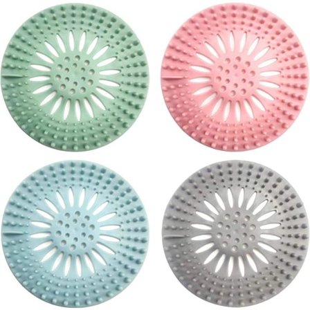 Silikone 4-delt afløbssæt med anti-hane og brusehovedbeskytter til køkken, bad og badeværelse[YJD]