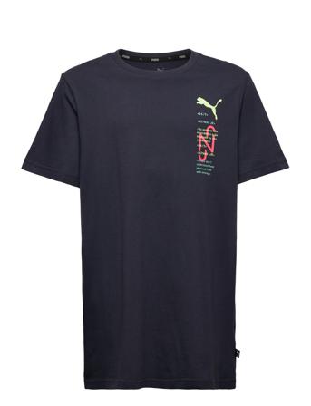 Neymar Jr 24/7 Graphic Tee Jr T-shirts Football Shirts Tummansiniset PUMA