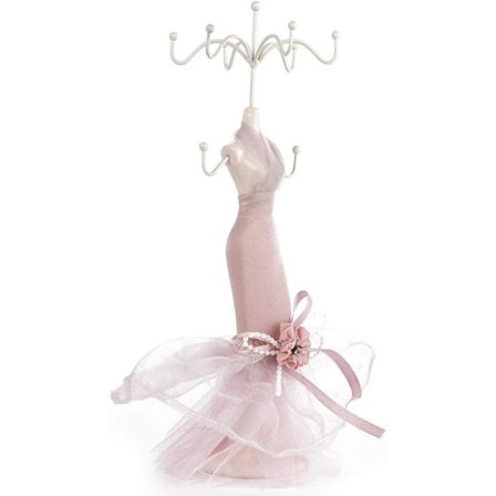 Smykkeudstillingsstand, kjolemannequin til halskæde, øreringe, armbånd, ringe, sko, kjole, smykkemodel udstillingsstand (28 cm)