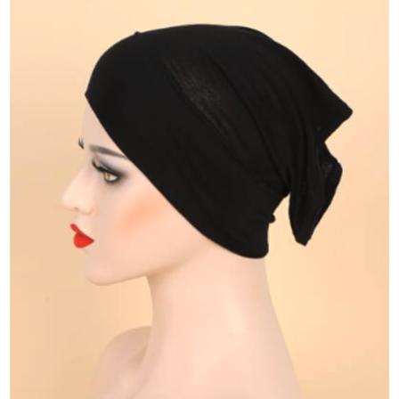 Svart Mössa Mjuk Skön Baklava One Size Unisex Svart