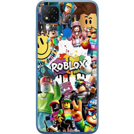 Kompatibelt Mobilskal till Xiaomi Xiaomi Redmi 9C Roblox graffiti-kollage med färgglada karaktärer, livliga mönster och energiska element i en urba