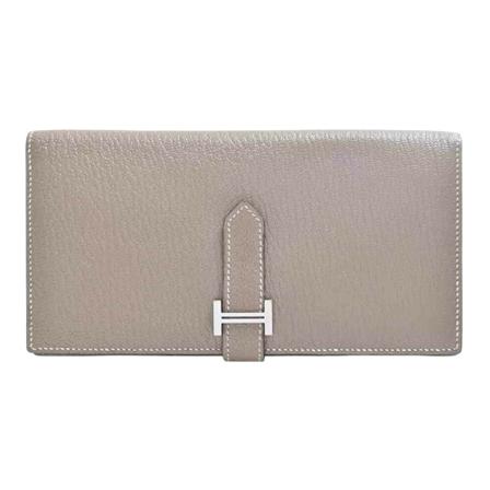 Hermès Vintage, Wallets ; Cardholders Grijs, Dames, Maat:ONE Size