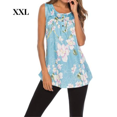 Dam T-shirt Rund Halsad Kortärmad Blus Casual Print Top