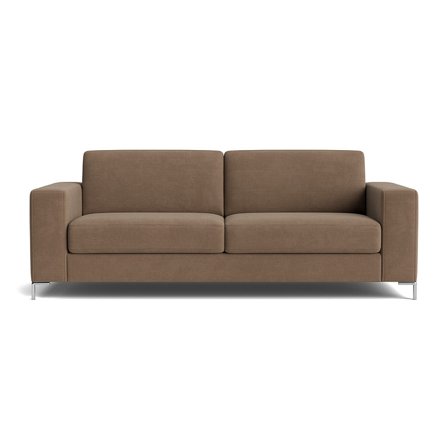 Pesaro 3-Sitzer-Sofa in Wind Beige, modernes Design, einfarbiges Polster, bequeme Sitzfläche, zeitloser Stil für Ihr Wohnzimmer, Höhe 84cm.