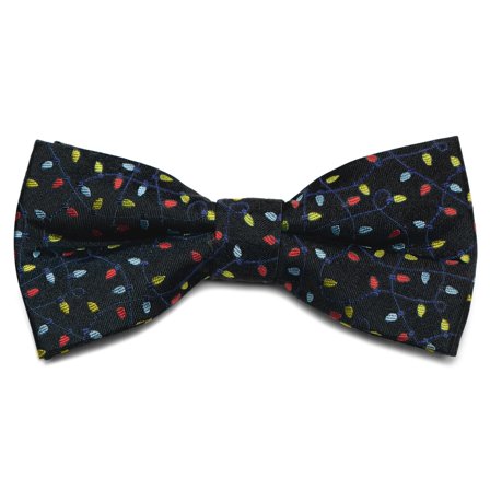 Μαύρο Παπιγιόν Christmas Lights για άνδρες - Προδεμένα παπιγιόν