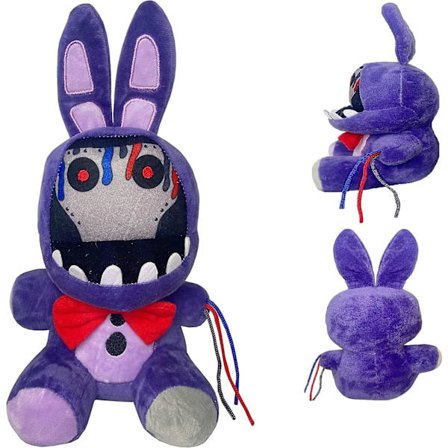 Visne Purple Bunny Plyslegetøj, 11 Tommer Fnaf Security Breach Bonnie Dukke, Samleobjekt Nightmare Freddy Plyslegetøj (Visne Purple Bunny) (FMY)