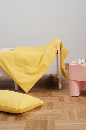 Jotex - Mini Sengesæt Krybbe Citrongul - ZACK - Køb Sengetøj til børn hos Jotex