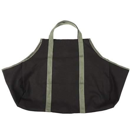 Canvas Vedträ Vedkorg Ved Camping Utomhus Hållare Bärväska