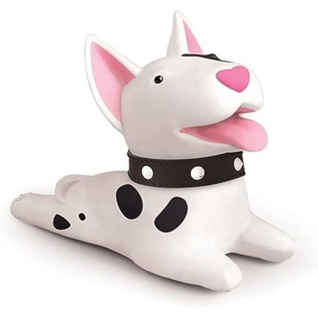 Kreativ hvalpedørstopper (hvid hund), sød hundedørstopper i hundedesign, dekorativ dørkile til hjemmet og kontoret