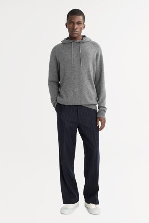 Soft Goat - Men's Hoodie - Kashmir hoodie - XXL - Grey